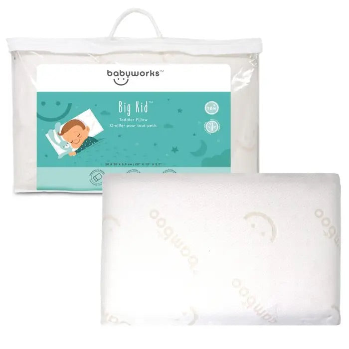 BabyWorks Toddler Pillow w/ Bamboo Pillowcase