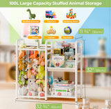 GRANNY SAYS Kids Bookshelf and Toy Storage Organizer, Nursery Book Shelves with 3 Compartments, Toddler Bookshelf for Kid Rooms Playroom, Baby Bookcase for Orgaizing Plush Toys Stuffed Animals, White