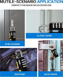 WORVE 2-PACK 4 Digit Outdoor Waterproof Combination Lock