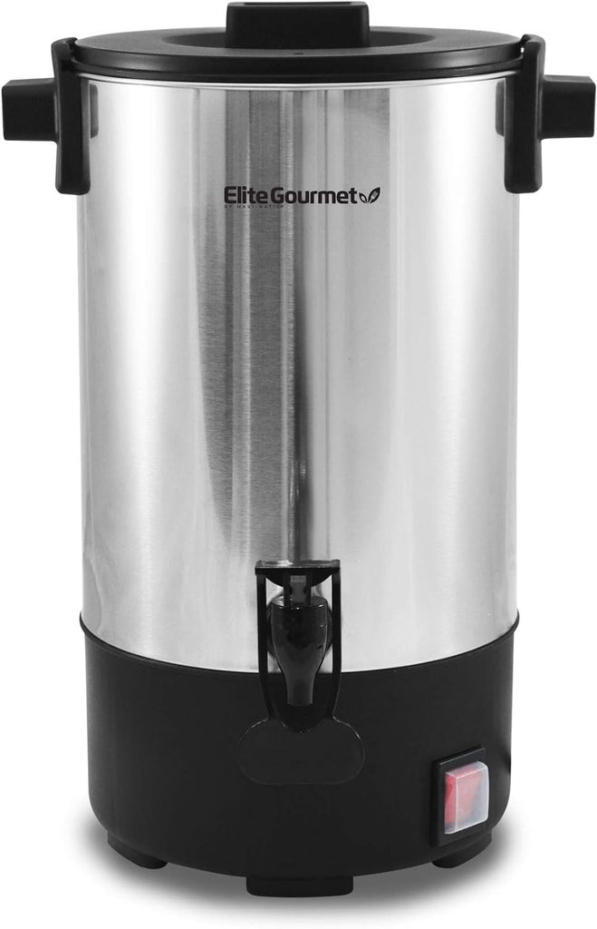 Elite Cuisine CCM-035 30-Cup Stainless Steel Coffee Urn Coffee Maker Water Boiler LIKE NEW