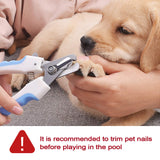 V-HANVER Dog Pool Pets Bathing Tub Plastic Wading Kiddie Pool for Medium and Large Dogs Kids - Portable Foldable Collapsible, 95 X 12 inch