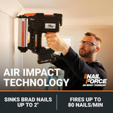 WORX Nitro 20V 18GA Cordless Brad Nailer, Cordless Nail Gun WX842L