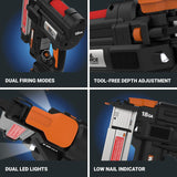 WORX Nitro 20V 18GA Cordless Brad Nailer, Cordless Nail Gun WX842L