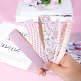 Yymobt 5 Pcs Different Designs Headbands for Women Flower Headband Set Fashion Cute White Hairband Different Pattern Vintage Wide Hair Accessories