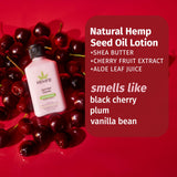 Hempz Dark Red Cherries Lotion, Ultra Hydrating Moisturizer for Body, Hands and Feet 17 oz.