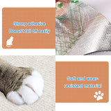 MIUZMORE 98.4" x 15.8" Trimmable Replacement Cat Carpet, Self-Adhesive Cat Scratch Mat for Cat Furniture - Cat Scratch Furniture Protector - Beige
