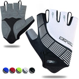 Souke Sports Cycling Bike Gloves Padded Half Finger Bicycle Shock-Absorbing Anti-Slip MTB Road Biking for Men/Women