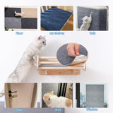 MIUZMORE 98.4" x 15.8" Trimmable Replacement Cat Carpet, Self-Adhesive Cat Scratch Mat for Cat Furniture - Cat Scratch Furniture Protector - Beige