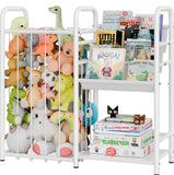 GRANNY SAYS Kids Bookshelf and Toy Storage Organizer, Nursery Book Shelves with 3 Compartments, Toddler Bookshelf for Kid Rooms Playroom, Baby Bookcase for Orgaizing Plush Toys Stuffed Animals, White