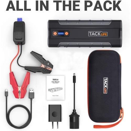 Tacklife T8 MAX 1000A Peak 20000mAh 12V Jump Starter Power