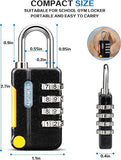 WORVE 2-PACK 4 Digit Outdoor Waterproof Combination Lock