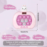 BOXOB Rabbit Pop Fidget Game with Screen