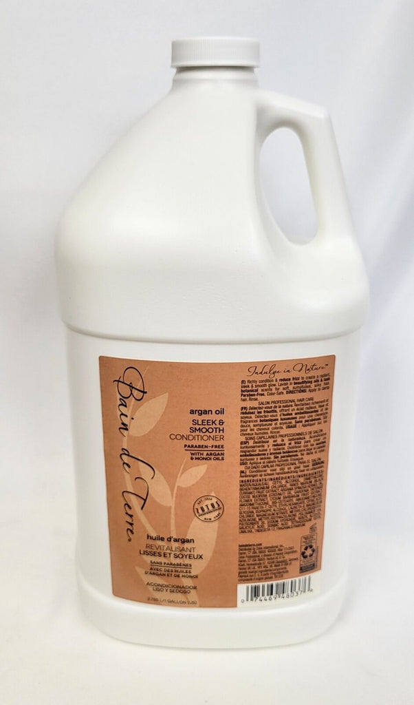 BAIN DE TERRE Argan Oil Sleek & Smooth Conditioner, 3.785L/1GALLON