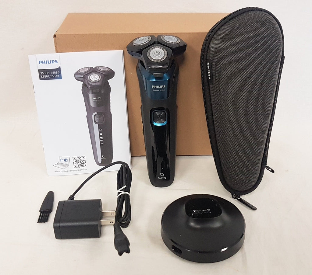 PHILIPS Series 5000 Electric Wet/Dry Shaver, S5579 - Electric Blue NEW OPEN BOX