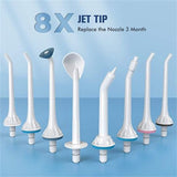 NEW ATMOKO PORTABLE WATER FLOSSER W. 8 Jet Tips