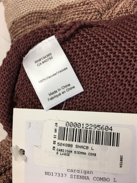 Cardigan Multicolore Marla Wynne Taille 2XL - Couleur Sable Multicolore, Neuf Avec étiquette