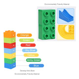 165 Pieces Plastic Construction Building Blocks Diy Assembly Race Track Toy Marble Run Blocks Toy Set for Kids