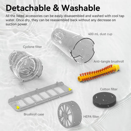 Dibea Handheld Bed Vacuum Cleaner, Mattress Vacuum Cleaner with 15KPa Suction, Washable HEPA Filter for Deep Clean Fur, Hair, Dust on Sofa, Couch, Carpet and Other Fabric, Green