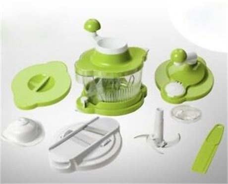 GENIUS Mix-Cutter Food Processor Set, RED
