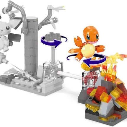 MEGA Pokémon Building Toys Set Charmander’s Fire-Type Spin with 81 Pieces, 1 Poseable Character and Motion, for Kids