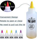 WINSONS Tie Dye Kit, 5 Colours Non Toxic Permanent Fabric Dye Art Set for Kids Women for Homemade Party Creative Group Activities DIY Gift