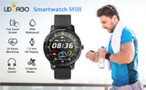 LIDOFIGO Men's Fitness Sports Smart Watch, M98 BLACK