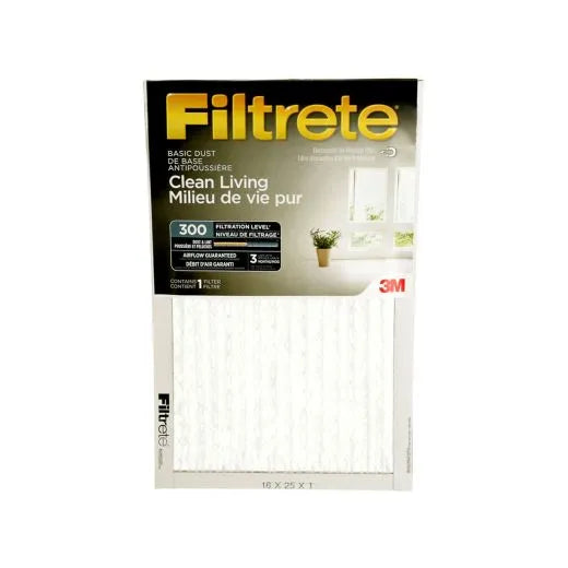 Filtrete 25" x 16" x 1" Clean Living Basic Dust Filter