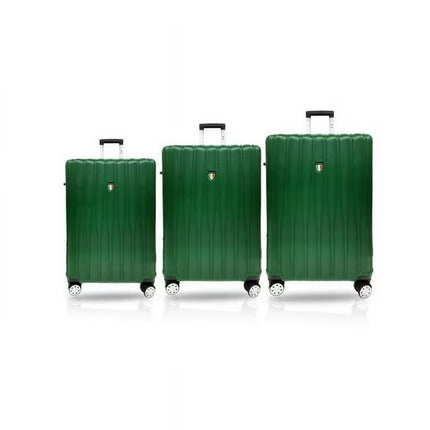 TUCCI BARATRO 3-PIECE HARDSIDE LUGGAGE SET- AMY GREEN (20"/24"/28")