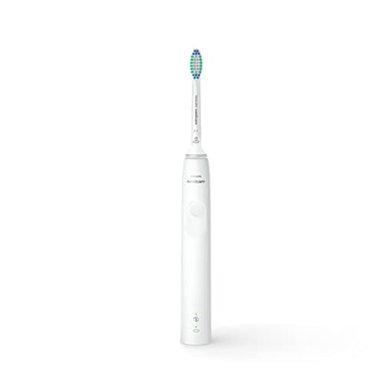 Philips Sonicare 3100 Rechargeable Electric Toothbrush with Pressure Sensor, White HX3681/03