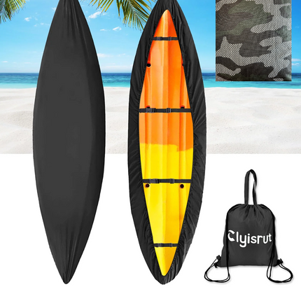 Waterproof Kayak Cover, 15 FT-16.4 FT Canoe Covers (Camouflage Pattern)