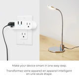 Globe Wi-fi Smart 2 Outlet Plug With USB Ports, 15 Amp, Non-independent Controlled