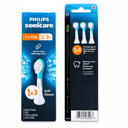 Philips Sonicare 3 Pack Toothbrush Heads for Kids - HX6033/22