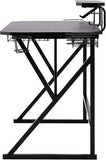 NEW, AMAZON BASICS Gaming Computer Desk with Storage, BLACK