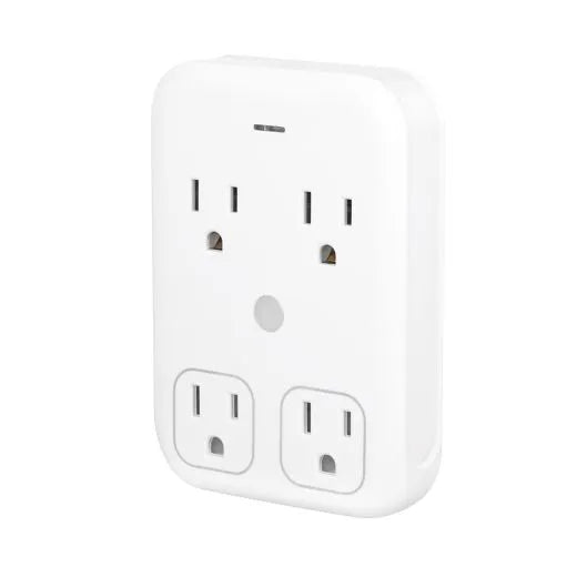 Smart Wi-Fi 4 Outlet Plug - 2 Independently Controlled