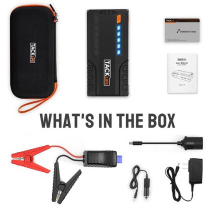 TACKLIFE T6 800A Peak 18000mAh Car Jump Starter up to 7.0L Gas Power Bank Battery