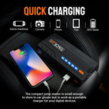 TACKLIFE T6 800A Peak 18000mAh Car Jump Starter up to 7.0L Gas Power Bank Battery