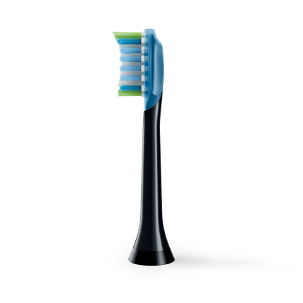 3 Pack Philips Sonicare C3 Premium Plaque Control Standard Sonic Toothbrush Heads, Black-HX9043/25