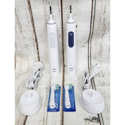 SET OF 2 Oral-B Smart Clean 360 Rechargeable Toothbrush, NAVY & GREY