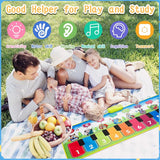 Gifts for 2-3+ year old Girls Boys ,Play Mat for Babies Musical Toys for 1- 2 -3 Toddlers Touch Floor Piano Mat, 4- 5-6 KIds Music Piano Keyboard Dance Mat for Early Learning Toys / Autism Sensory Toys
