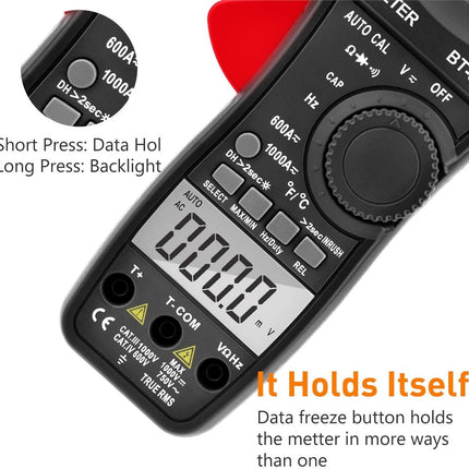 BTMETER BT-570N Clamp Meter Red