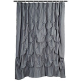 Amazon Basics Pinched Pleat Bathroom Shower Curtain - PINCH PLEAT GREY, 72 Inch