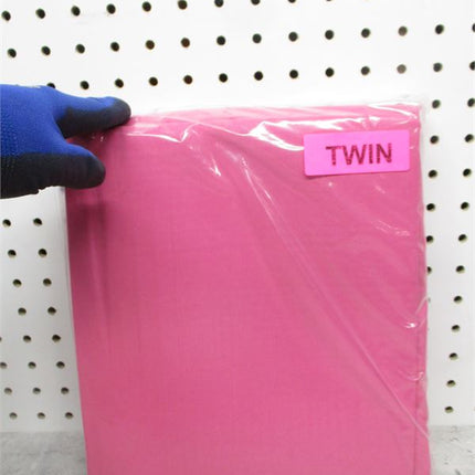 Amazon Basics Soft Microfiber Sheet Set with Elastic Pockets - Twin, Hot Pink CPF8