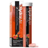 HYDRALYT EFFERVESCENT ELECTROLYTE TABLETS BLOOD ORANGE , 20 Tabs