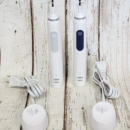 SET OF 2 Oral-B Smart Clean 360 Rechargeable Toothbrush, NAVY & GREY