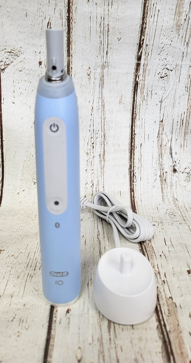 Oral-B iO Series 4 Electric Rechargeable Toothbrush Body ONLY w/ Charger - BLUE