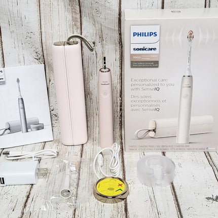 Philips Sonicare DiamondClean Prestige 9900, Rechargeable Electric Toothbrush with SenseIQ, Champagne, HX9990/11