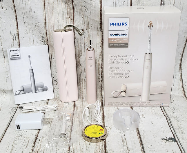Philips Sonicare DiamondClean Prestige 9900, Rechargeable Electric Toothbrush with SenseIQ, Champagne, HX9990/11