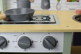 OOOK Kids Play Kitchen Playset Set for Toddlers Ages 3-5, Kitchen Set for Kids with Plenty of Play Features, Sink, Oven, Stove