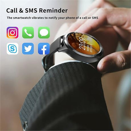 LIDOFIGO Men's Fitness Sports Smart Watch, M98 BLACK