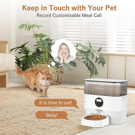 XHOUND 5L Automatic Pet Smart Timed Dry Food Feeder for Small & Medium Pets